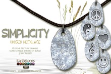EarthStones Simplicity Necklace (Unisex) (wear to open)