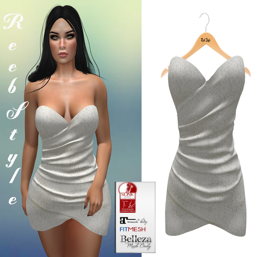 431-Reeb sTyle Maya Beyaz dress
