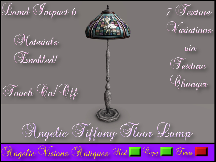 Angelic Tiffany Floor Lamp TCM BOXED