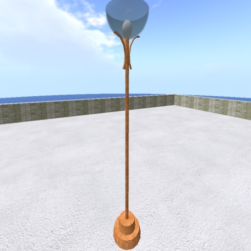 Rock's Brushed Copper Torchiere Floor Lamp