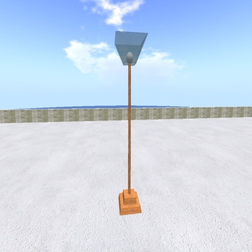 Rock's Brushed Copper Square Torchiere Lamp