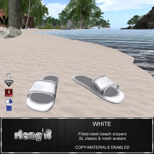 [Hang'R] Slippers (white) fitmesh-materials enabled