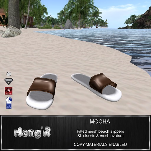 [Hang'R] Slippers (mocha) fitmesh-materials enabled