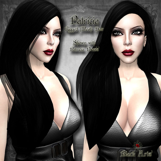 ~Black Arts~Patricia Rigged Mesh Hair DEMO