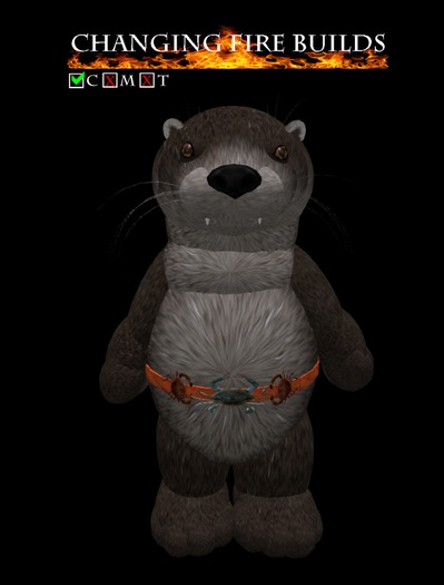 AP - Tiny Crab Belt v1 Orange Leather