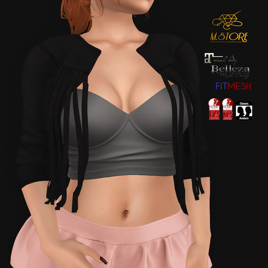 {M.STORE} Jacket Sofie Black/Top Grey