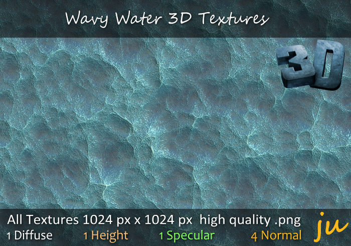 JU Wavy Water 3D Textures Full Perm