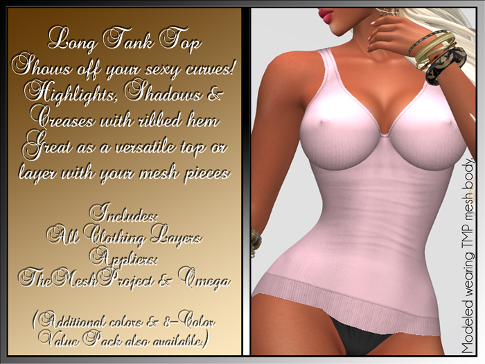 Tank Top - PINK (with Appliers)