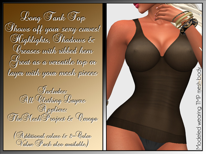 Tank Top - BROWN (with Appliers)