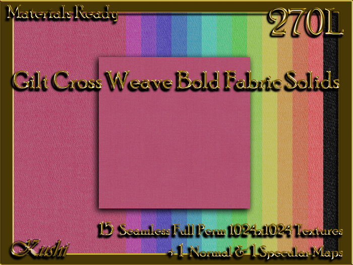 Gilt Cross Weave BOLD SOLIDS Fabric Seamless Textures 