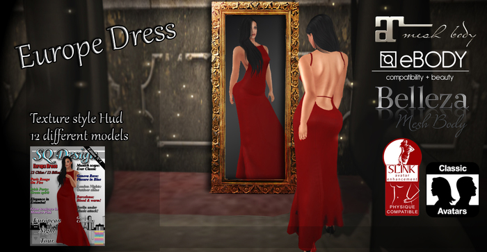 Europe Dress 12 Textures Hud - SQ Design