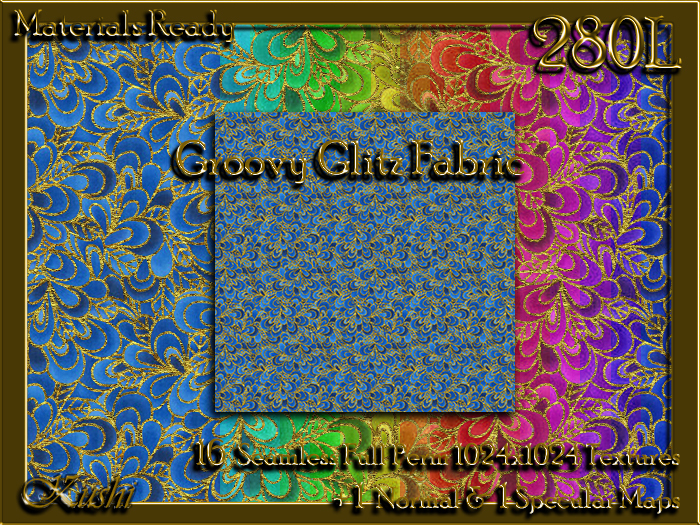 Groovy Glitz Fabric Seamless Textures