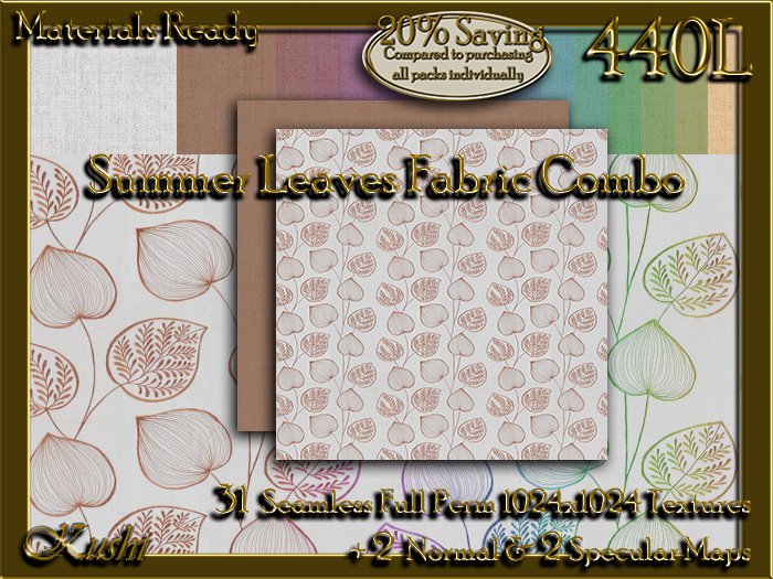 !Kushi! SummerLeavesCOMBO Textures -WEAR TO UNPACK