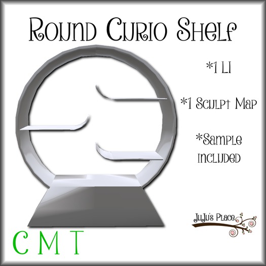 Round Curio Shelf (boxed)