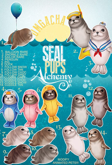 Alchemy - Seal Pups - Snorkle ! [box] RARE
