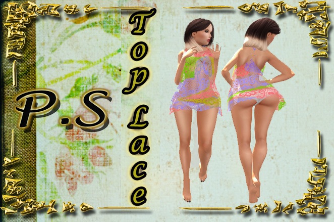 {P.Shane} Top Lace Rainbow