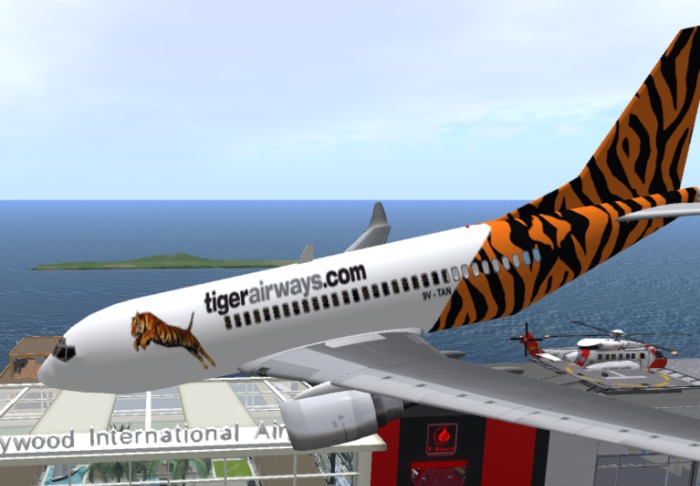 Tiger Air 737 paint texture