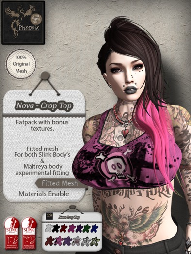 ADD ME .:Phoenix:. Nova Crop Top - Fatpack