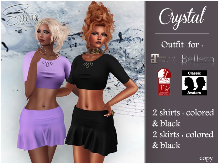 [Selene Creations] Crystal Parme (wear & click)
