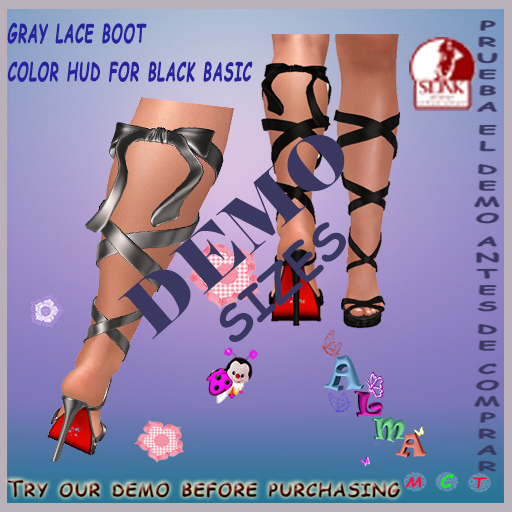 boot with lace  DEMO