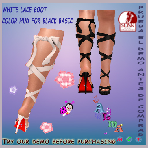 boots black/white