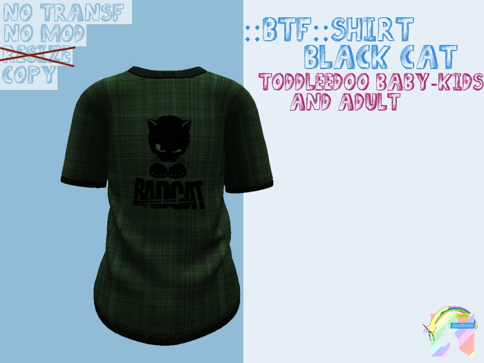 ::BTF::Shirt Black Cat
