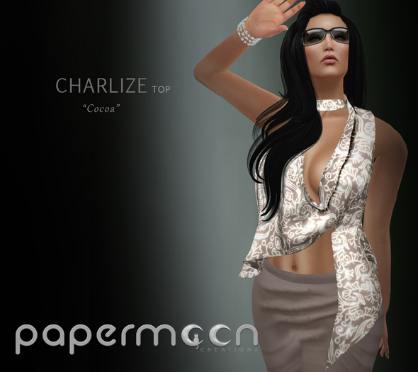 PaperMoon- CHARLIZE TOP -Cocoa