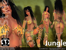Jungle - Exotic Big Cat Skin Costume - A Complete Full Look Female Avatar 