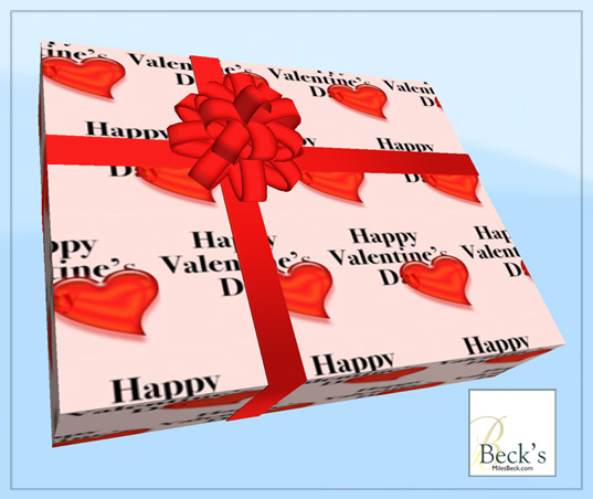 Valentine's gift box "Big Heart" with EASY hover text