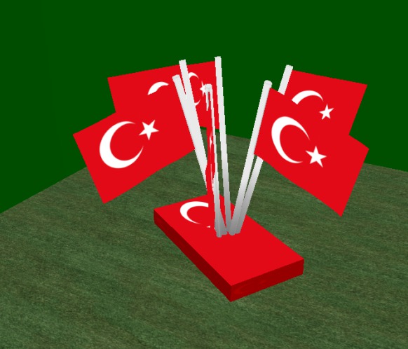 flags for table Turkey