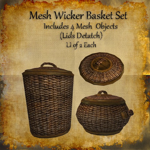 Bad Katz Wicker Basket Set