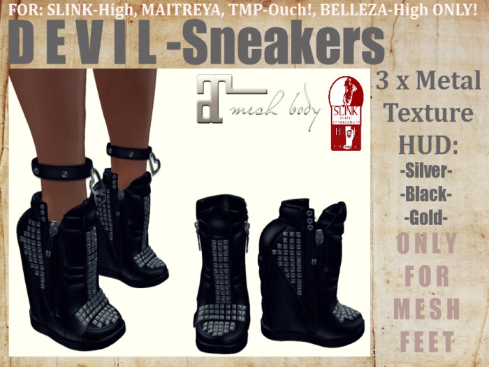 DEVIL SNEAKERS // Black Design