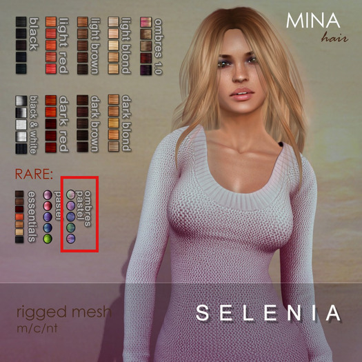 GACHA - MINA - Selenia - Ombres pastel RARE