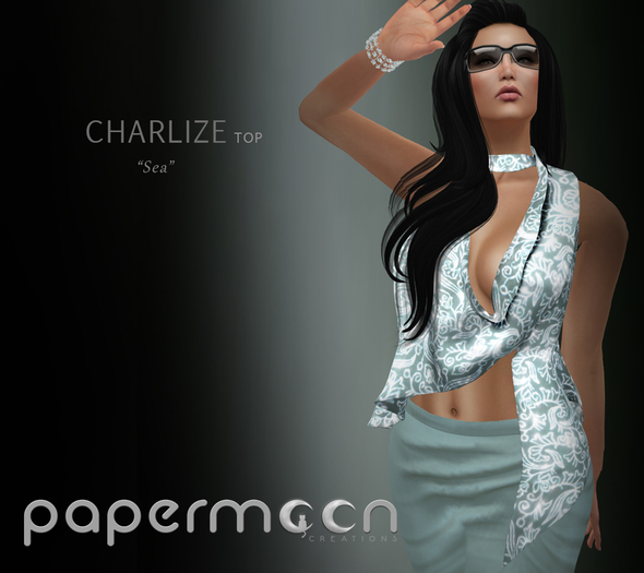 PaperMoon- CHARLIZE TOP - Sea