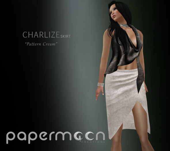 PaperMoon- CHARLIZE SKIRT-PatternCream