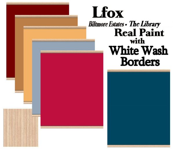 lfox White Wash Borders - The Library