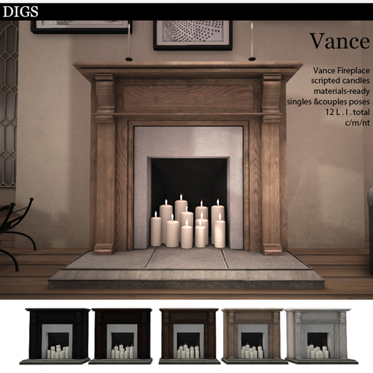 DIGS - Vance Fireplace (Boxed)