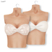 White braided bandeau top doppelpack