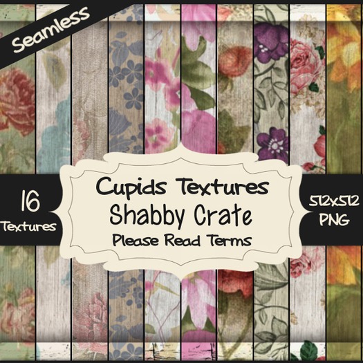 *Cupids Textures * 16 SHABBY CRATE