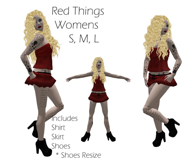 (K*C) Red Things Womens