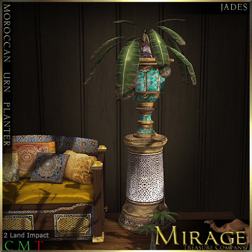=Mirage= Moroccan Urn Planter - Jades