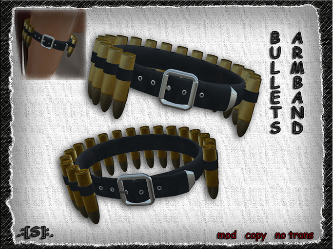 .:[S]:.Bullets armband