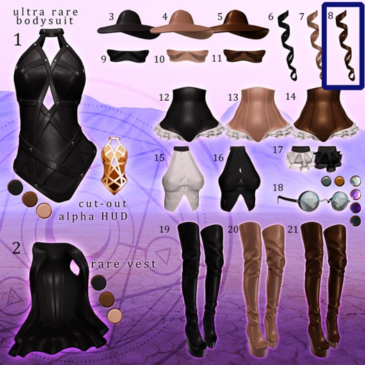 Moon Elixir - Coven - 8 - Maitreya - Arm Wraps - Cocoa