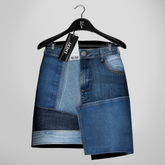 Emery Romanoff Denim Skirt Blue