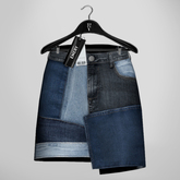 Emery Romanoff Denim Skirt Smoke
