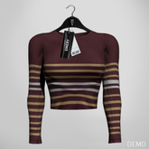 Emery Apache Striped Top Berry