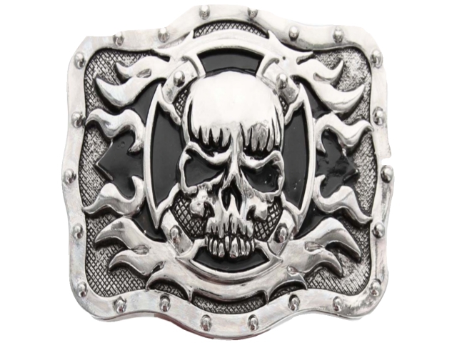 Skull Cross Flame Texture