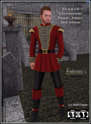 ~▓▒ ~ Royal Tunic Red ~ ▒▓█ ~