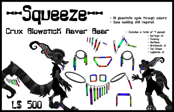 --Squeeze-- Crux Glowstick Raver Gear
