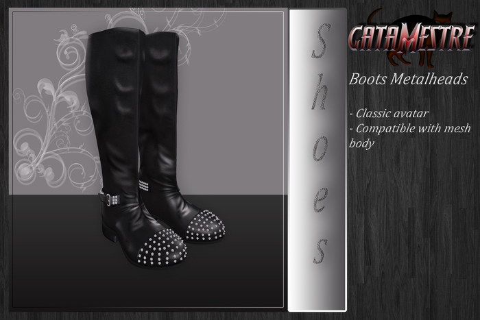 ::GATAMESTRE:: Mesh - Boots metalheads